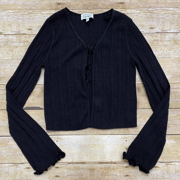 NWOT &Other Stories Textured Front Tie Cardigan